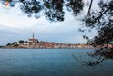 View of the Rovinj town center from St. Catherine island